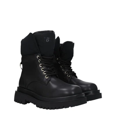 Black Polyethylene Ankle Boots