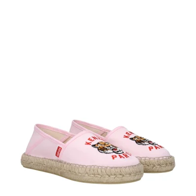 Pink Fabric Espadrilles