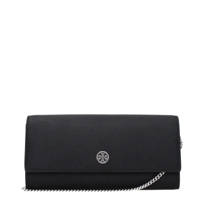 Black Leather Clutch Bag