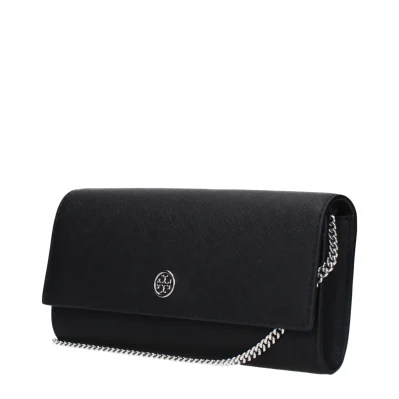 Black Leather Clutch Bag