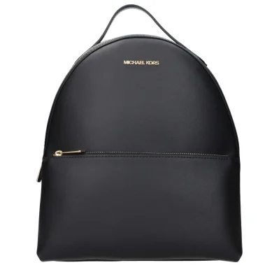 Black Leather Backpack