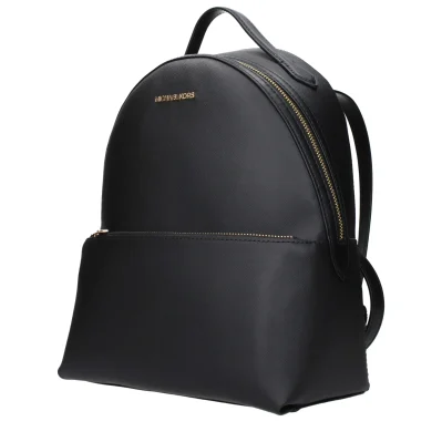 Black Leather Backpack