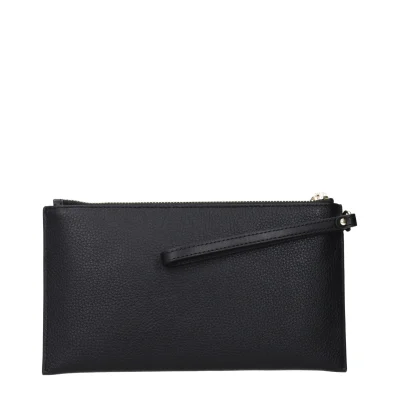 Black Leather Clutch Bag