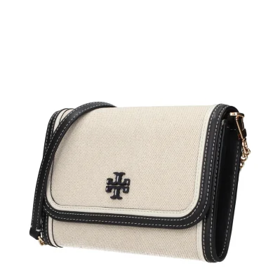 Beige Fabric Clutch Bag