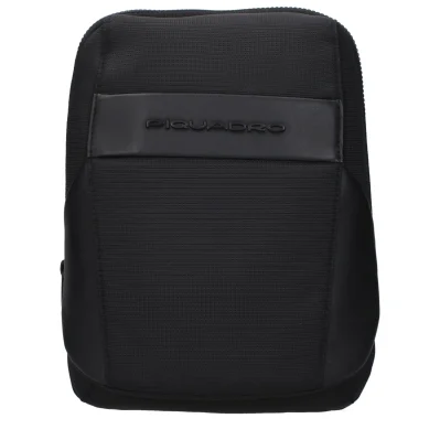 Black Fabric Crossbody Bag