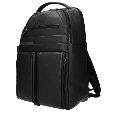 Black Leather Backpack