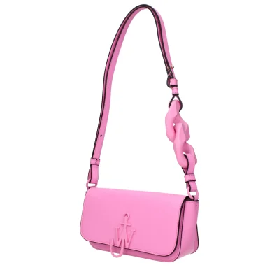Pink Leather Shoulder Bag