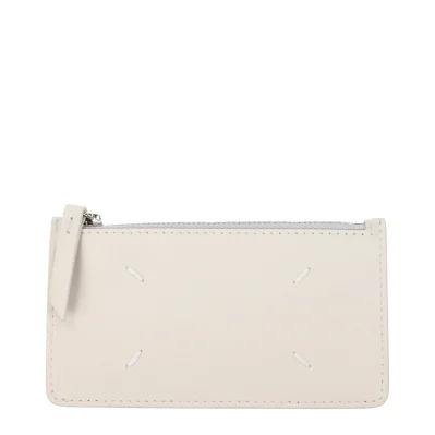 Beige Leather Wallet