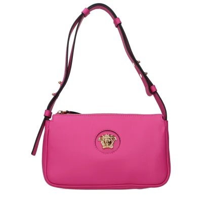 Pink Leather Shoulder Bag