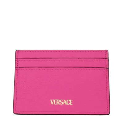 Pink Leather Cardholder