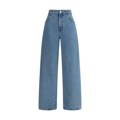 Blue Cotton Relaxed Fit Jeans