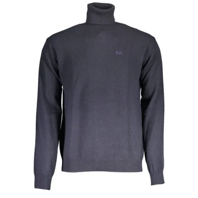 Blue Wool Men Sweater