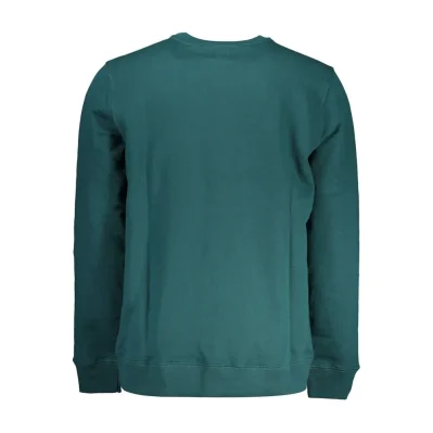 Green Cotton Men Sweater