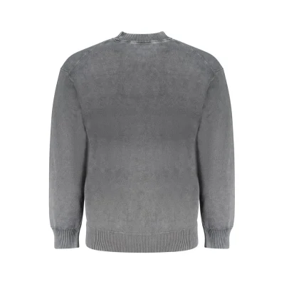 Black Cotton Men's Sweater