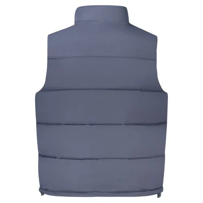 Blue Polyester Men Jacket