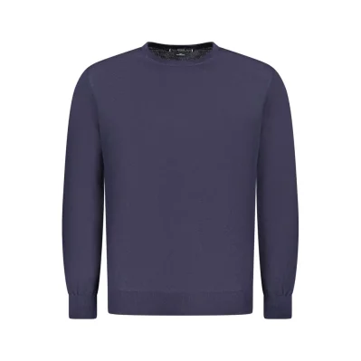 Blue Wool Mens Sweater