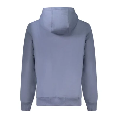 Blue Cotton Men Sweater