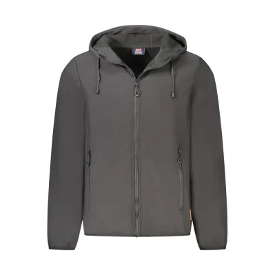 Black Polyester Men's Jacket