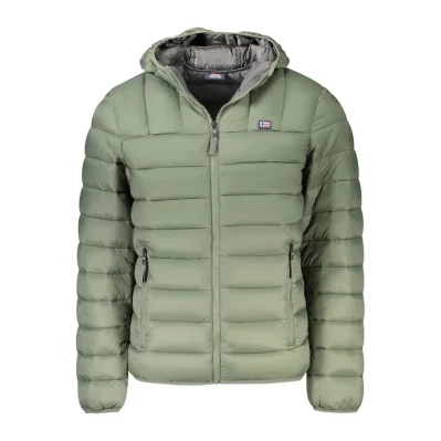 Green Polyamide Men Jacket