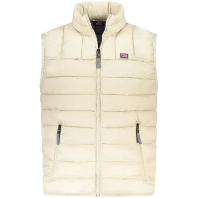Beige Polyamide Men Jacket