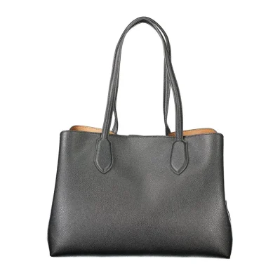 Black Polyethylene Women Handbag