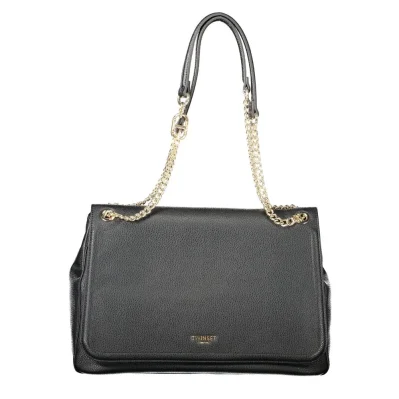 Black Polyethylene Women Handbag