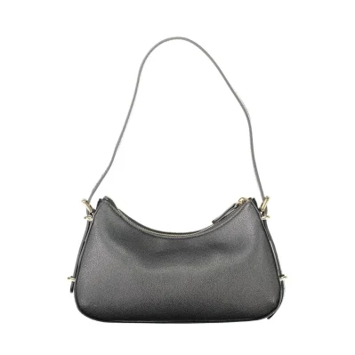 Black Polyethylene Women Handbag