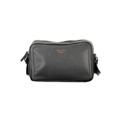 Black Polyethylene Women Handbag