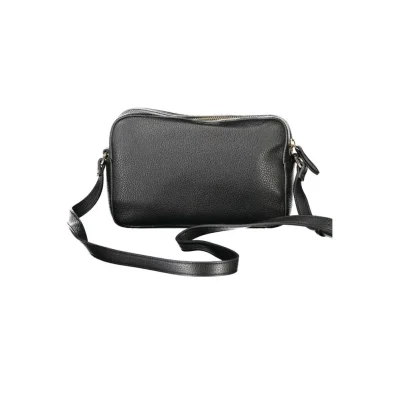 Black Polyethylene Women Handbag