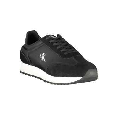 Black Leather Men Sneaker