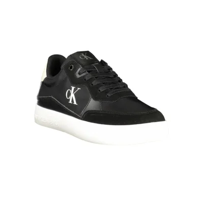 Black Leather Men Sneaker