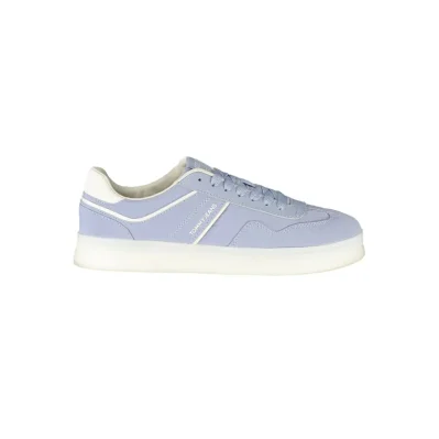 Blue Leather Women Sneaker