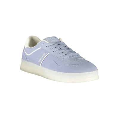 Blue Leather Women Sneaker
