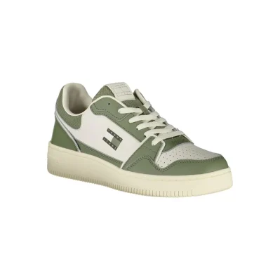 Green Leather Men Sneaker