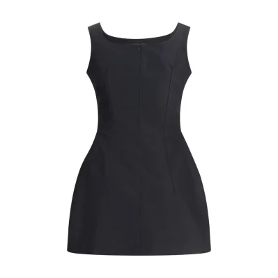 Black Cotton Cocktail Dress