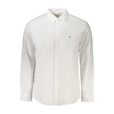 White Cotton Men Shirt