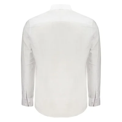 White Cotton Men Shirt