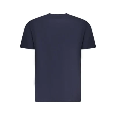 Blue Cotton Men T-Shirt