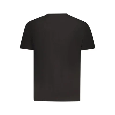 Black Cotton Men T-Shirt