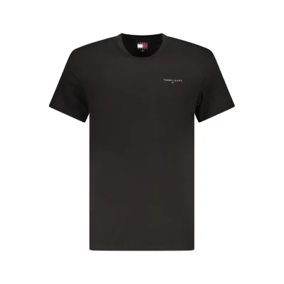 Black Cotton Men T-Shirt