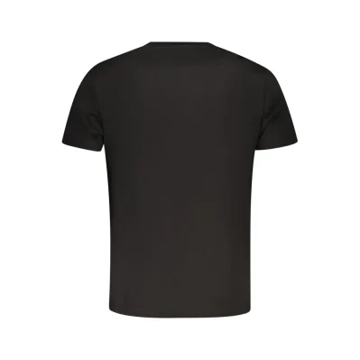 Black Cotton Men T-Shirt