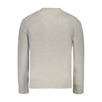 Gray Cotton Men Sweater
