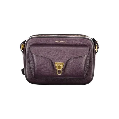 Purple Leather Women Handbag