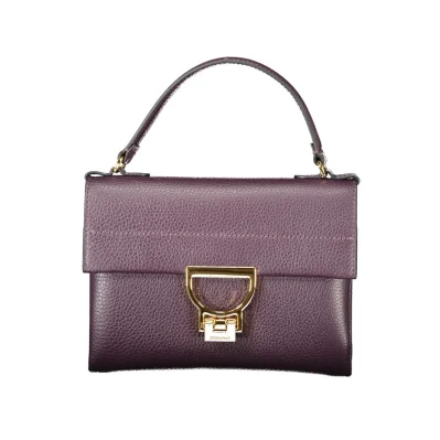 Purple Leather Women Handbag