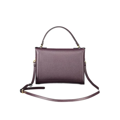 Purple Leather Women Handbag