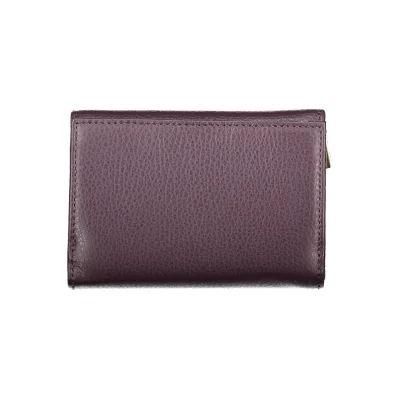 Purple Leather Women Wallet