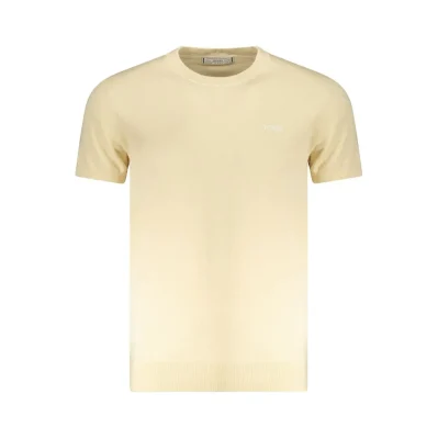 Beige Cotton Men's T-Shirt