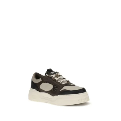 Black Calf Leather Bos Taurus Low Top Sneakers