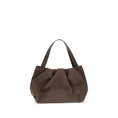 Brown Other Fibres Shoulder Bag