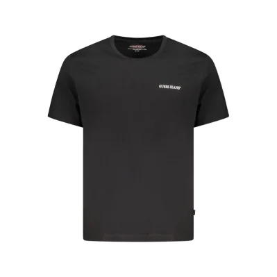Black Cotton Men T-Shirt